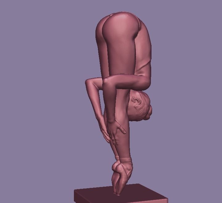 Difficult Ballet Pose 3D print model_2