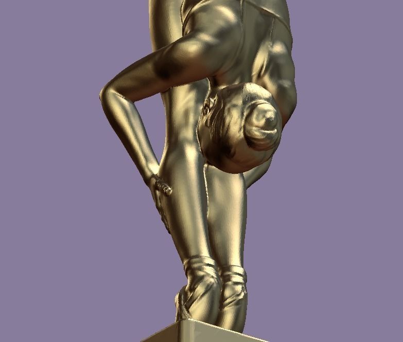 Difficult Ballet Pose 3D print model_1