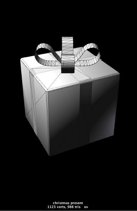 Present low-poly game ready gift boxes Low-poly 3D model_4