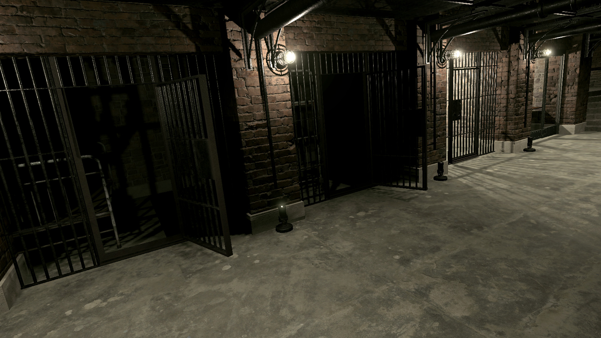 Low poly Prison Cell Block Low-poly 3D model_22