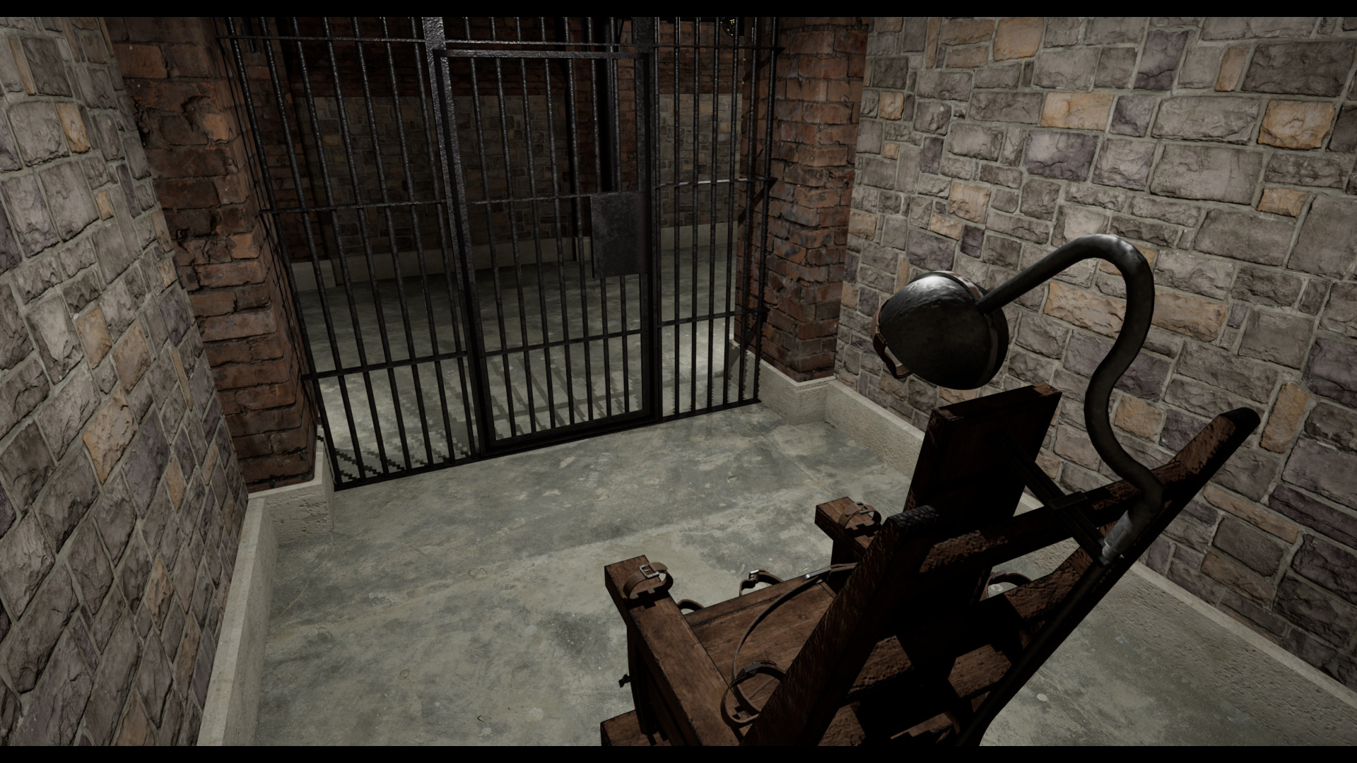 Low poly Prison Cell Block Low-poly 3D model_17