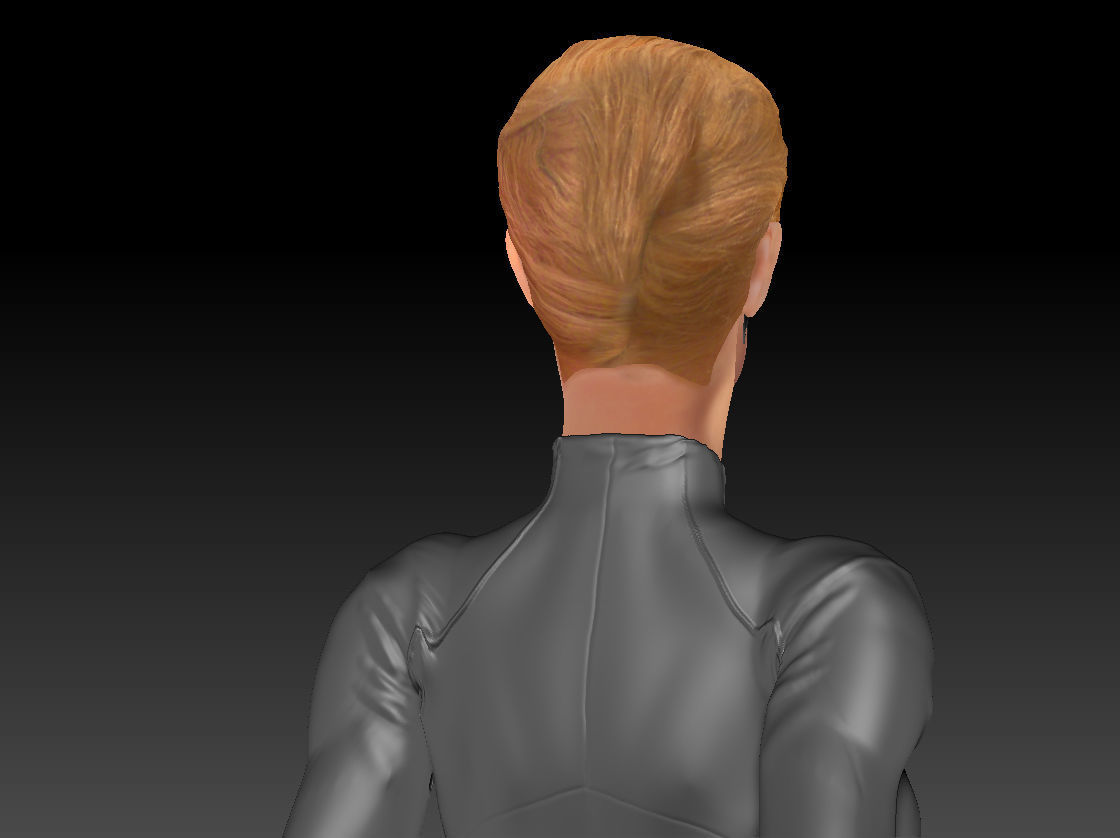 Seven of Nine Jeri Ryan Star Trek 3d print Figurine TEXTURED 3D print model_10