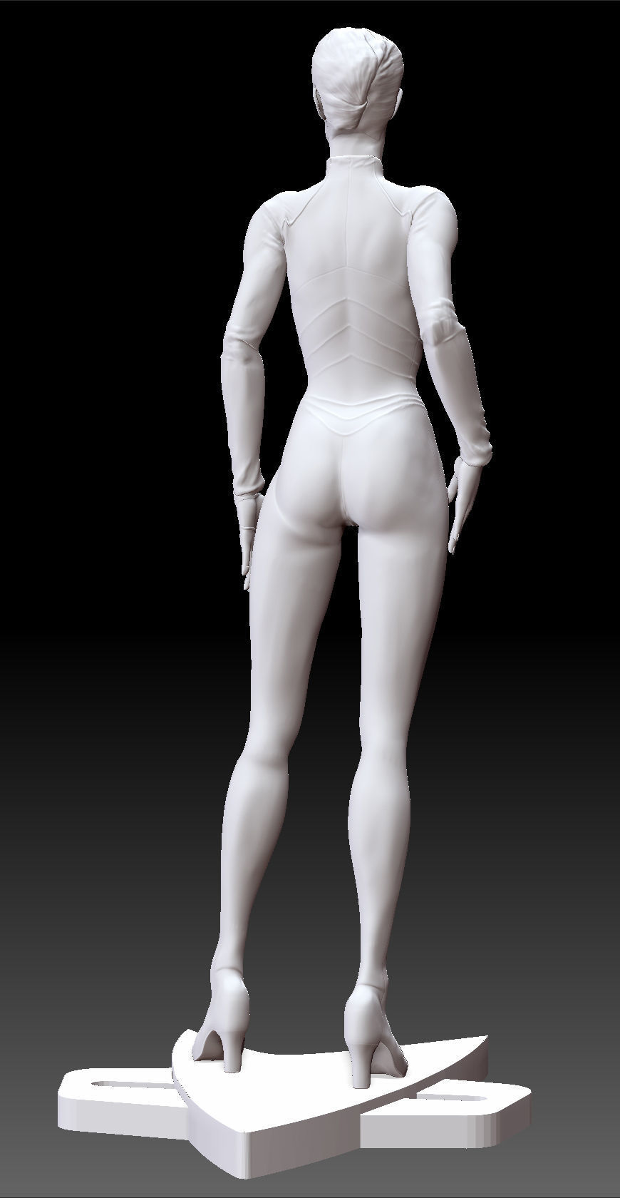 Seven of Nine Jeri Ryan Star Trek 3d print Figurine TEXTURED 3D print model_24