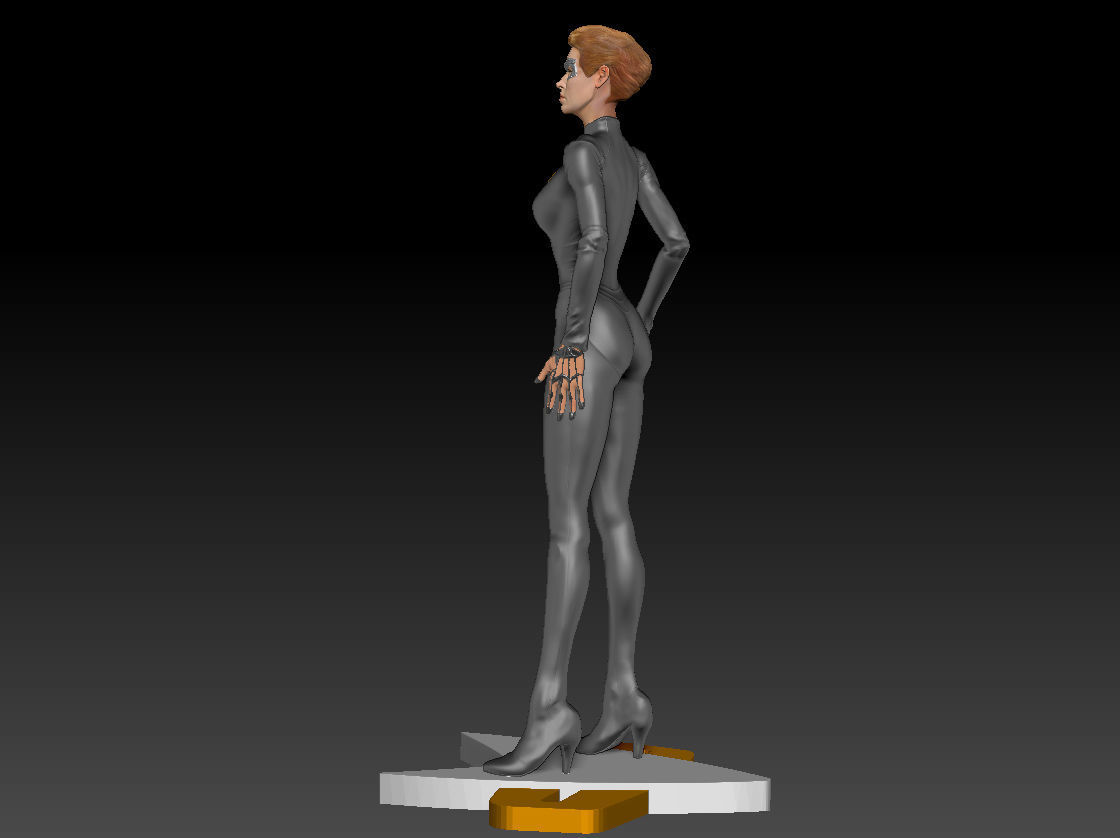Seven of Nine Jeri Ryan Star Trek 3d print Figurine TEXTURED 3D print model_8
