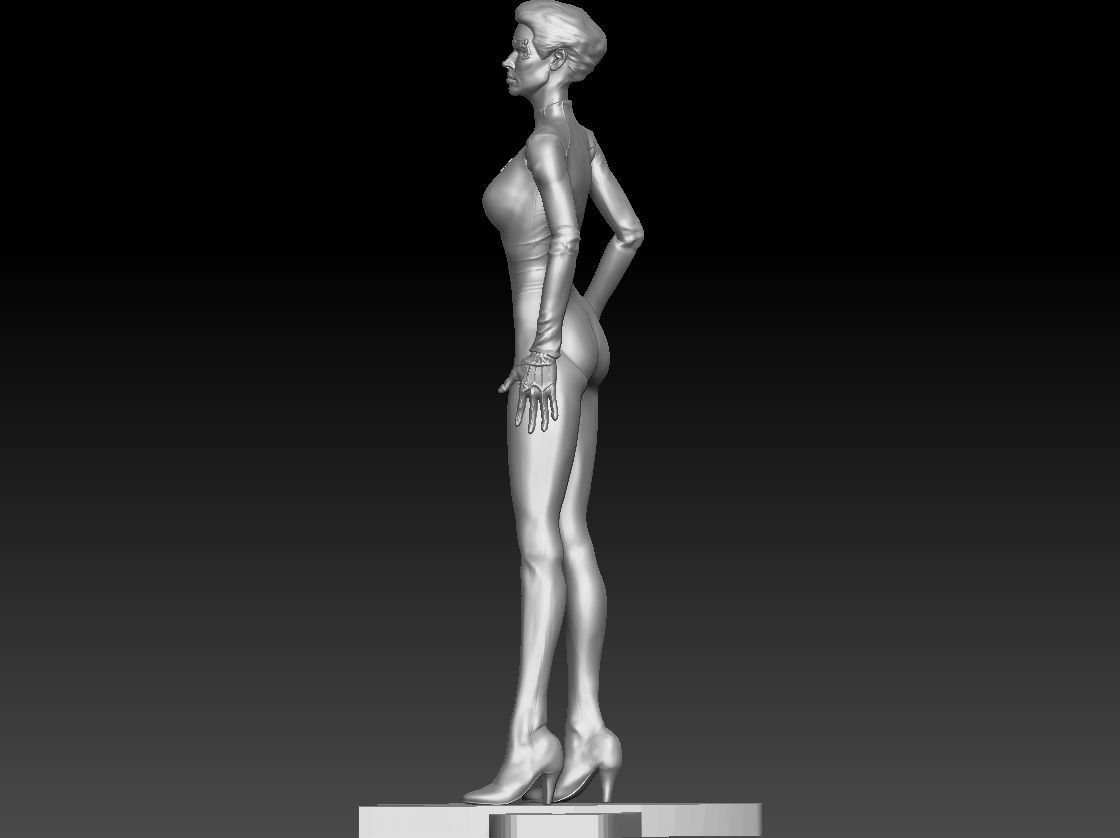 Seven of Nine Jeri Ryan Star Trek 3d print Figurine TEXTURED 3D print model_18
