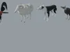 3D model Low Poly and Realistic Farm Animals Animated VR / AR / low ...