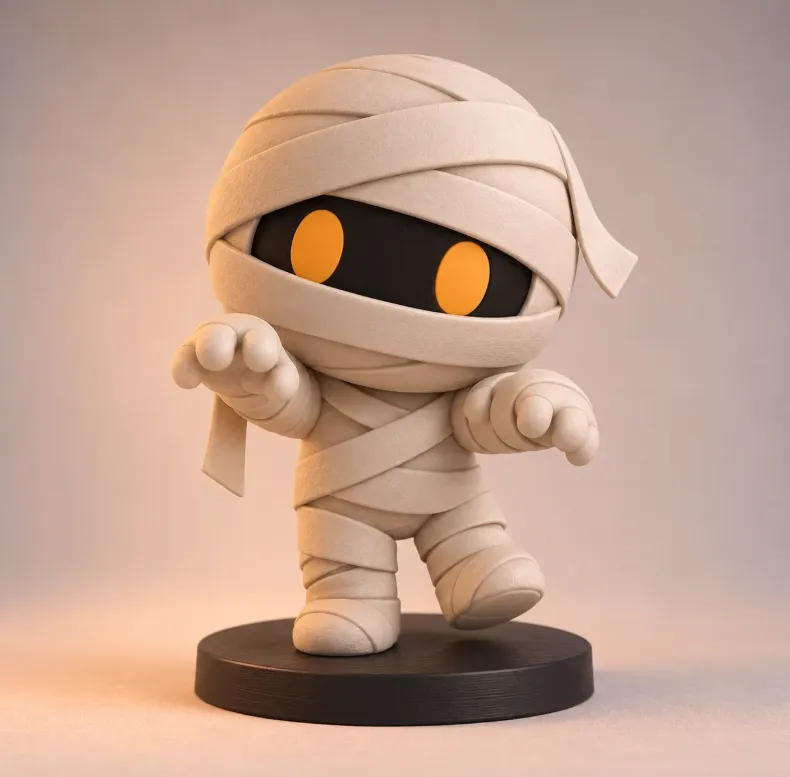 Halloween Chibi Little Mummy 3D print model
