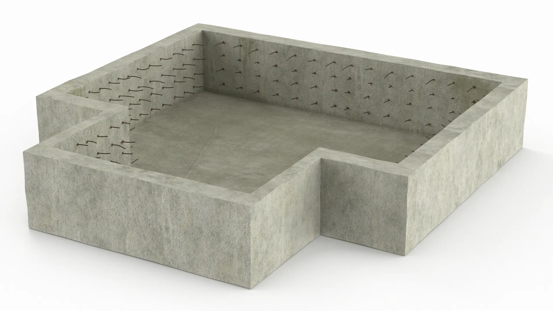 Private Building Foundation 3D model | CGTrader