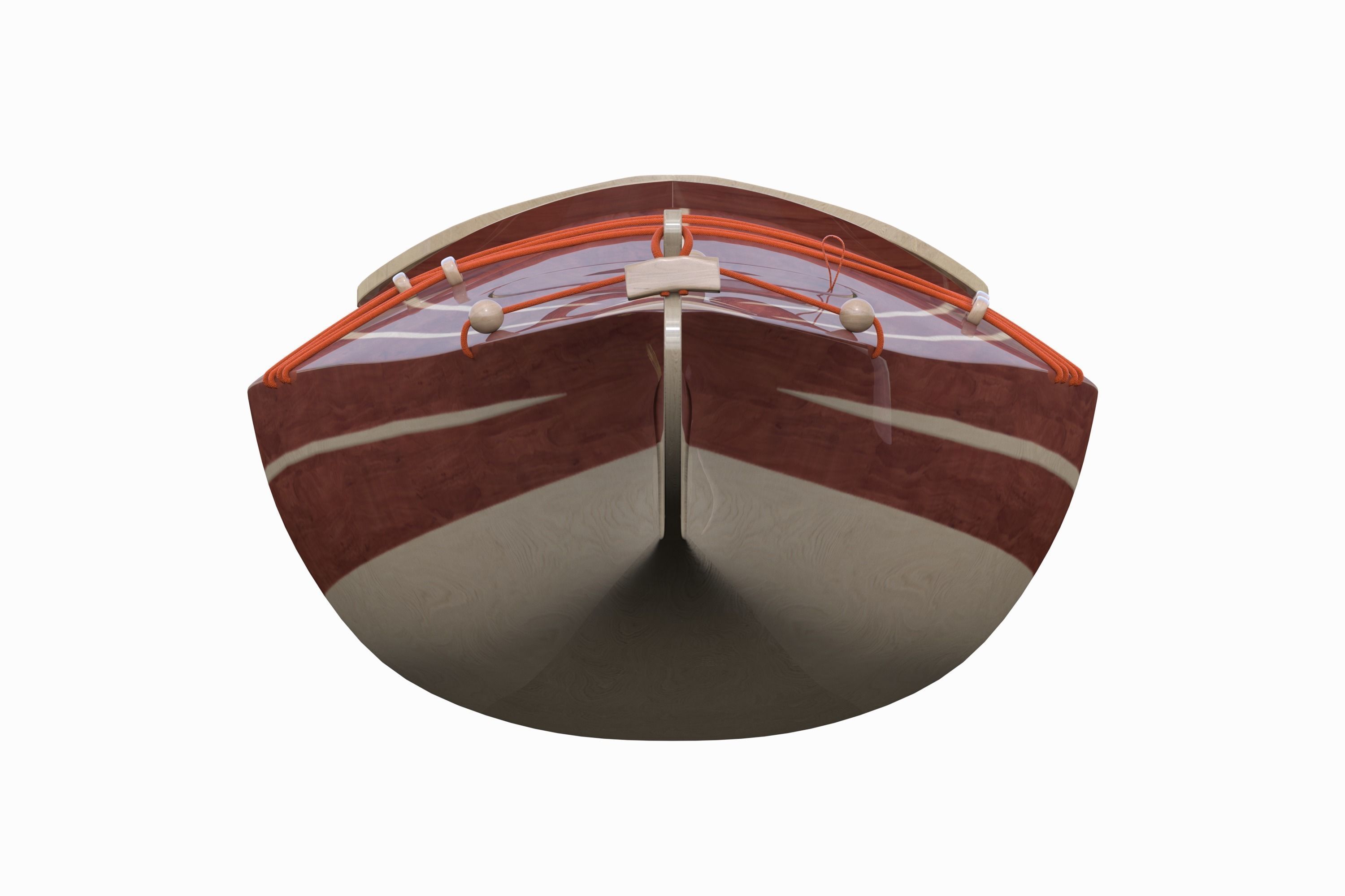 Kayak bow of boat 3D model_2