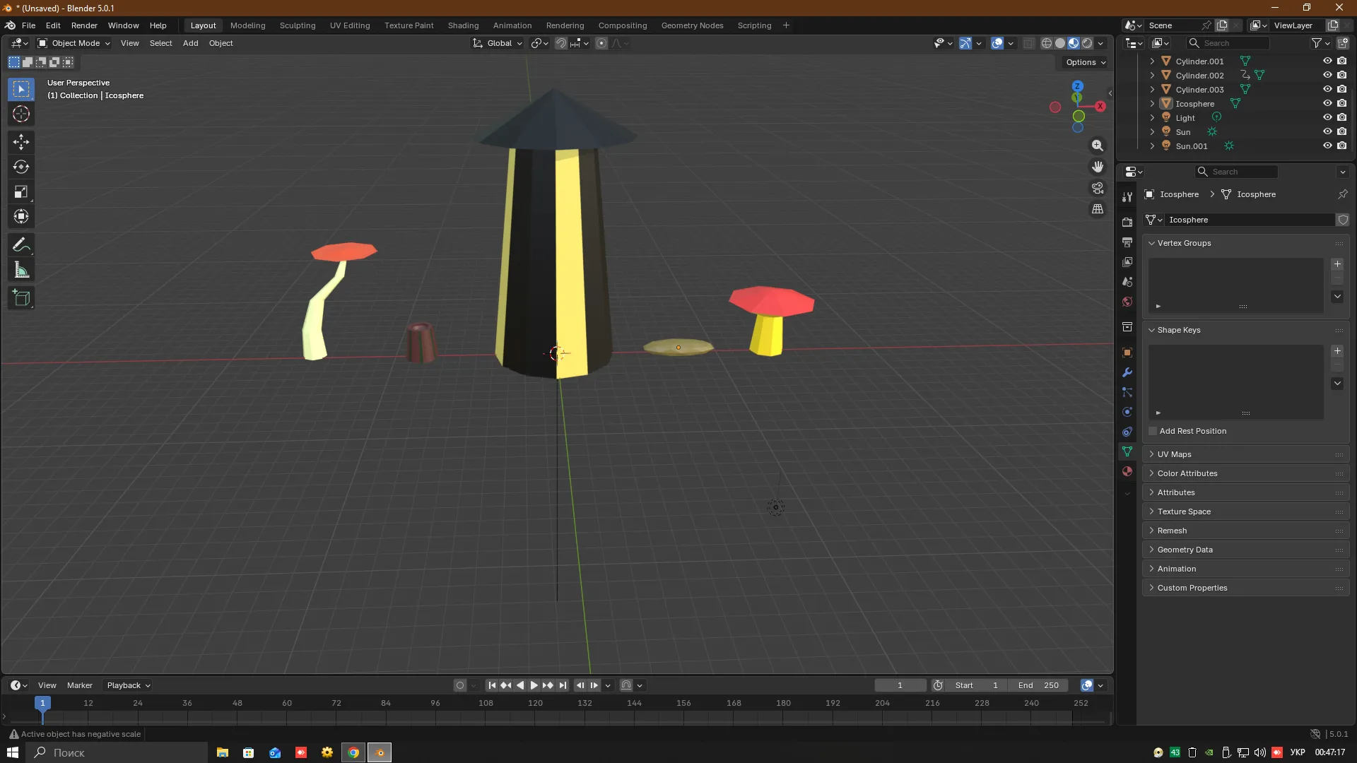 3D model Stylized Low Poly Fantasy Starter Pack Tower Mushrooms Stump ...