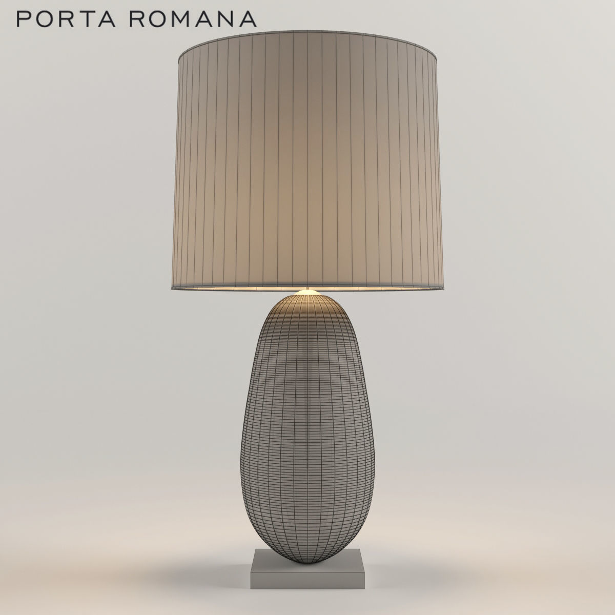 Porta Romana Coffee Bean Table Lamp 3D model_2