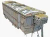 3D model Russian military transport vehicle transport trailer 3 VR / AR ...