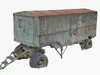 3D model Russian military transport vehicle transport trailer VR / AR ...
