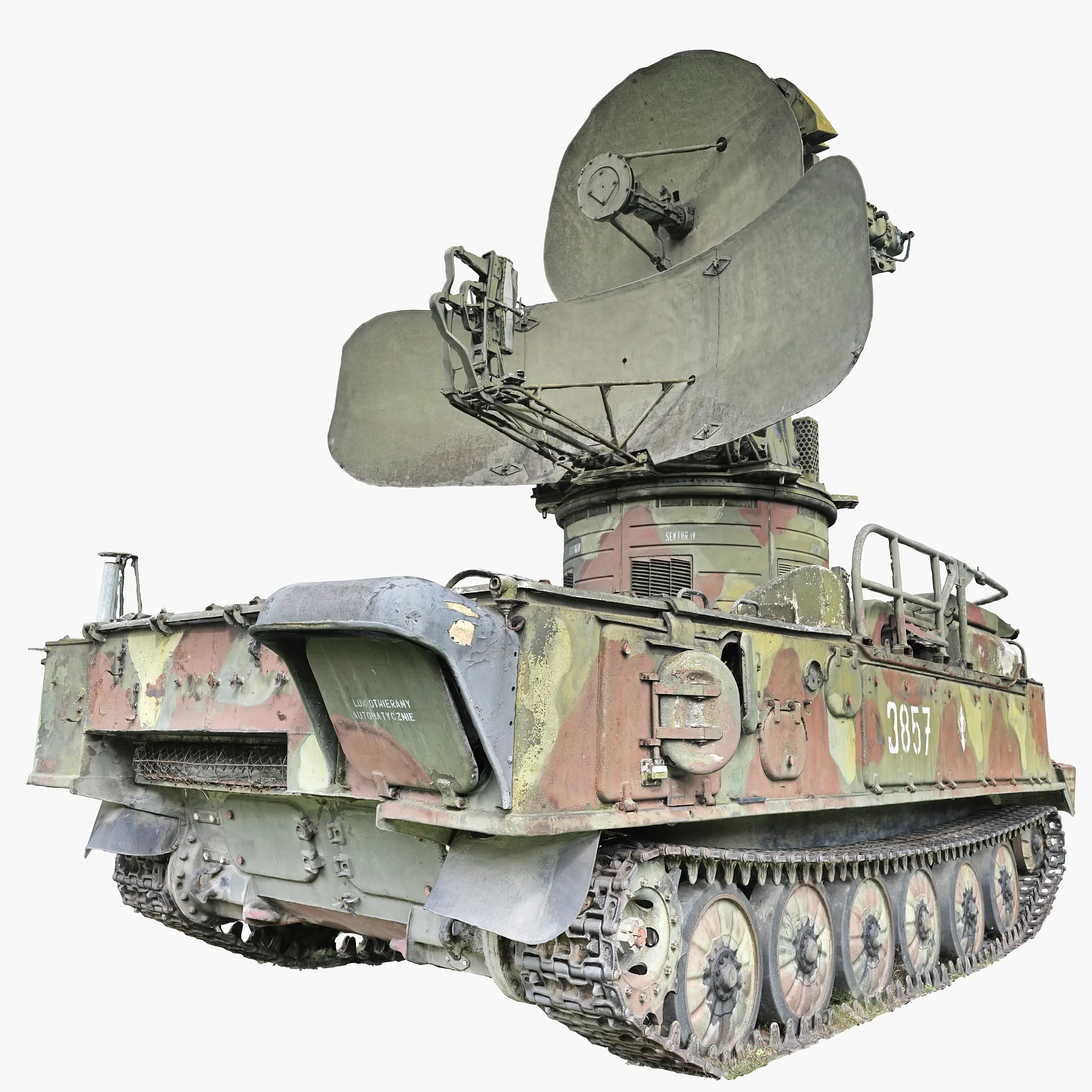 3D model Old Russian Tank Radar armored car VR / AR / low-poly | CGTrader