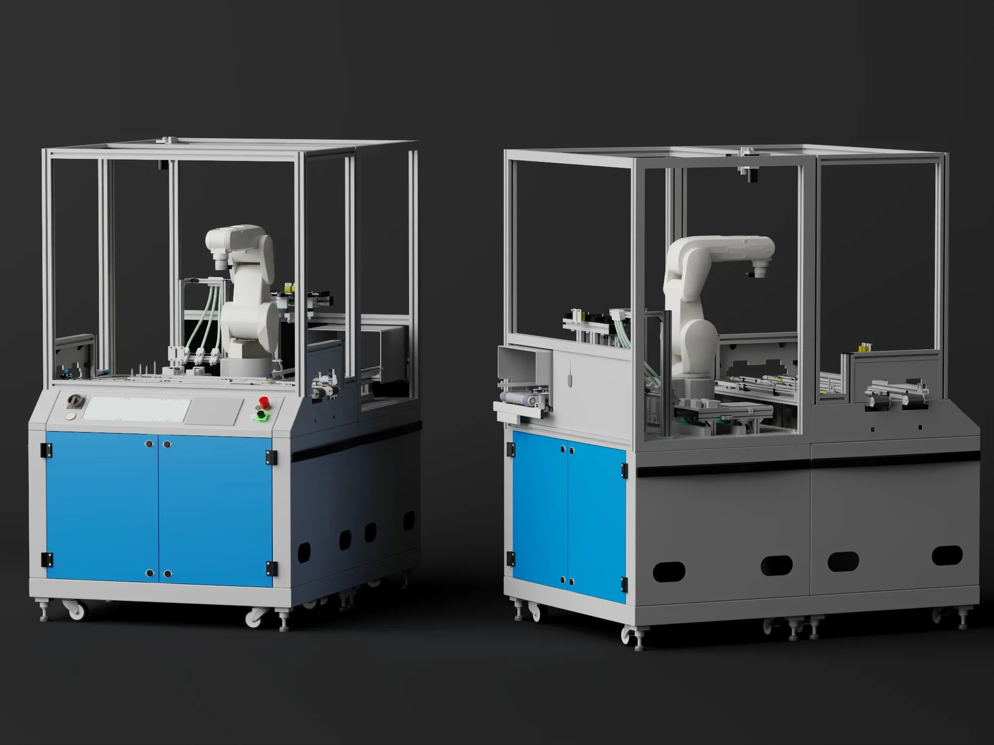 Loader Arm Machine 3D model Industrial Robotic Arm Workstation Machine Pack VR / AR / low ...