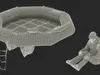 Advanced Life Raft with Tourist Inside 3D model | CGTrader