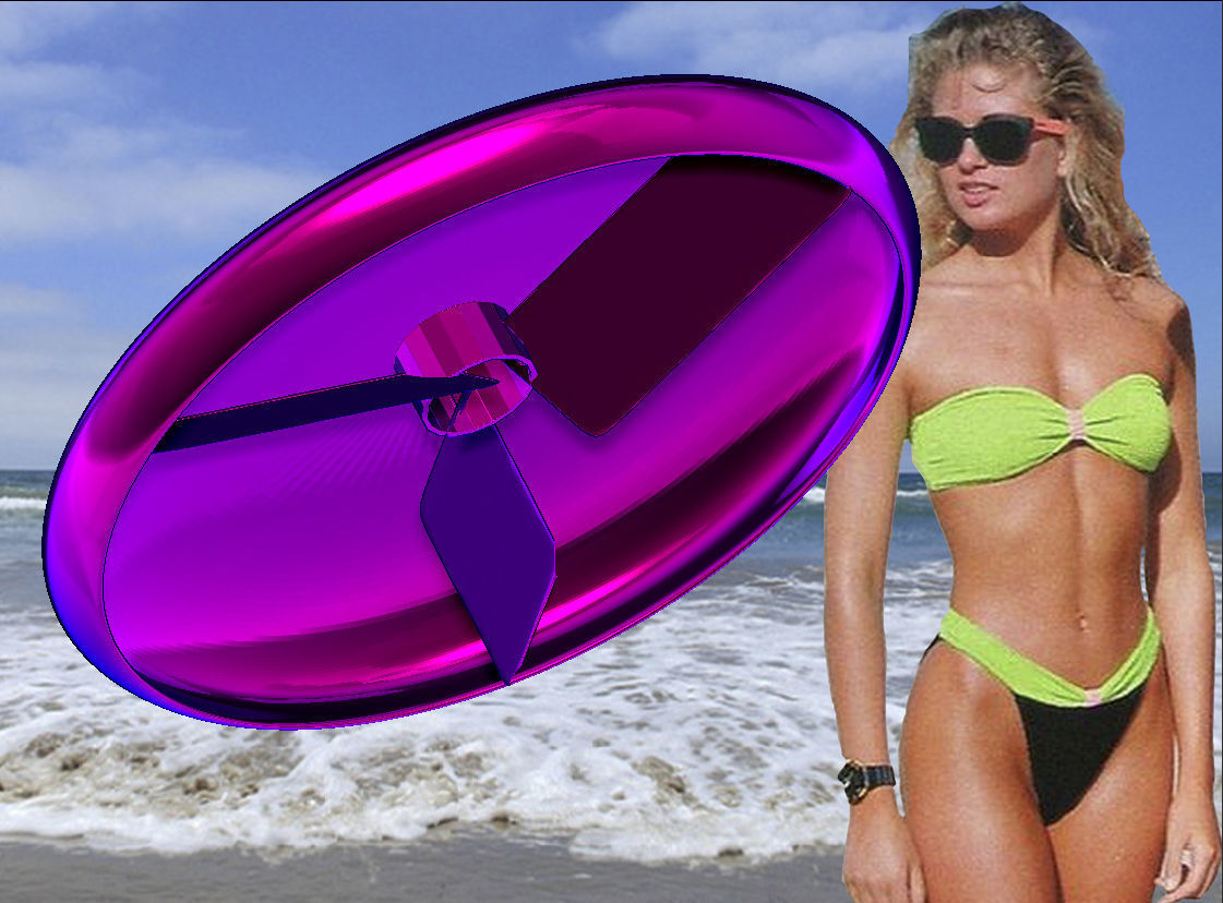 Frisbee with a Propeller Triple Lift 3D model_0