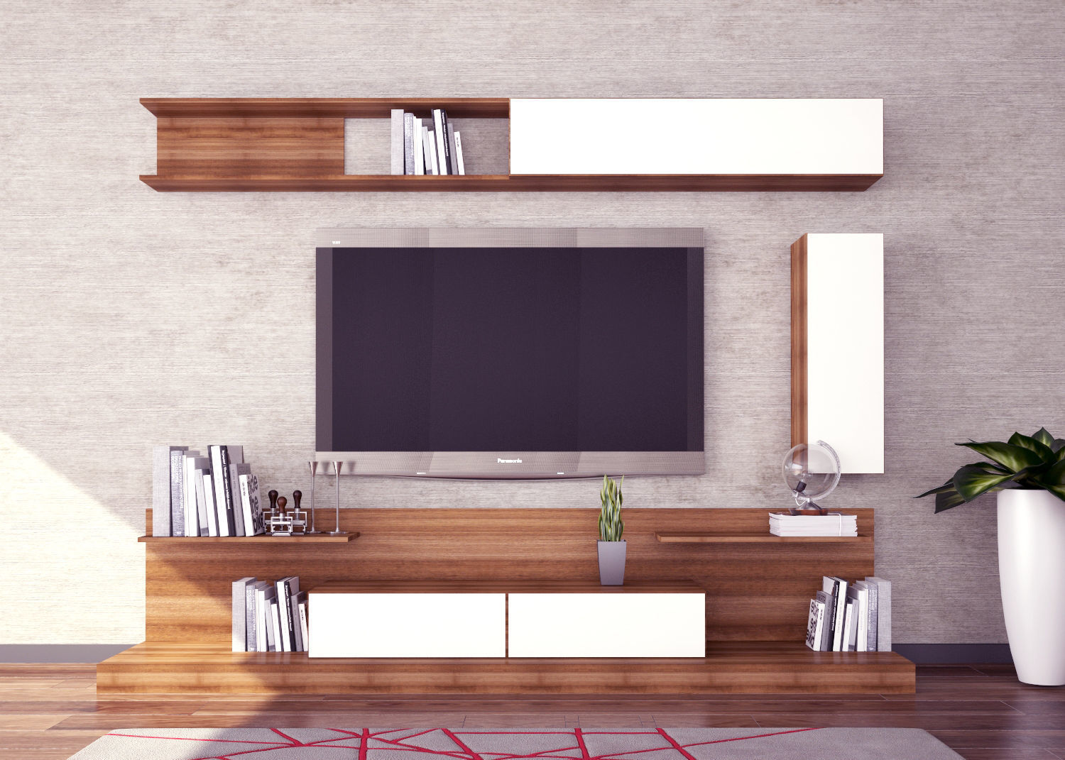 Modern Tv-Unit Design 3D Model  3D model_3
