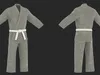 Karate Uniform with White Belt 3D model | CGTrader