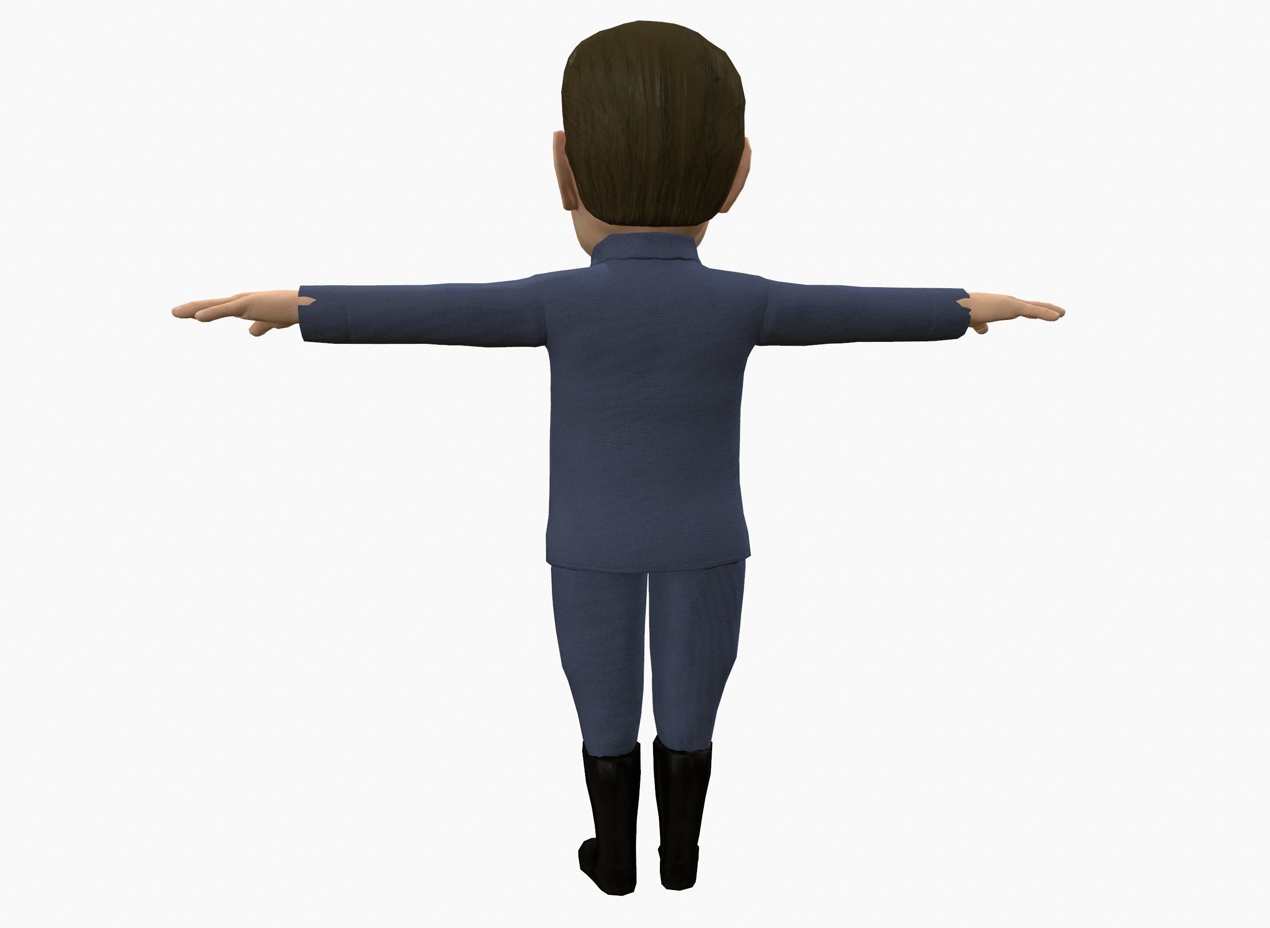 Joseph Stalin caricature  Low-poly 3D model_19