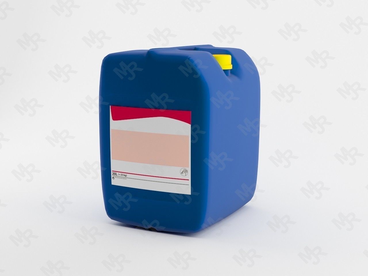 Bidon Plastic Bottle1 3D model_1