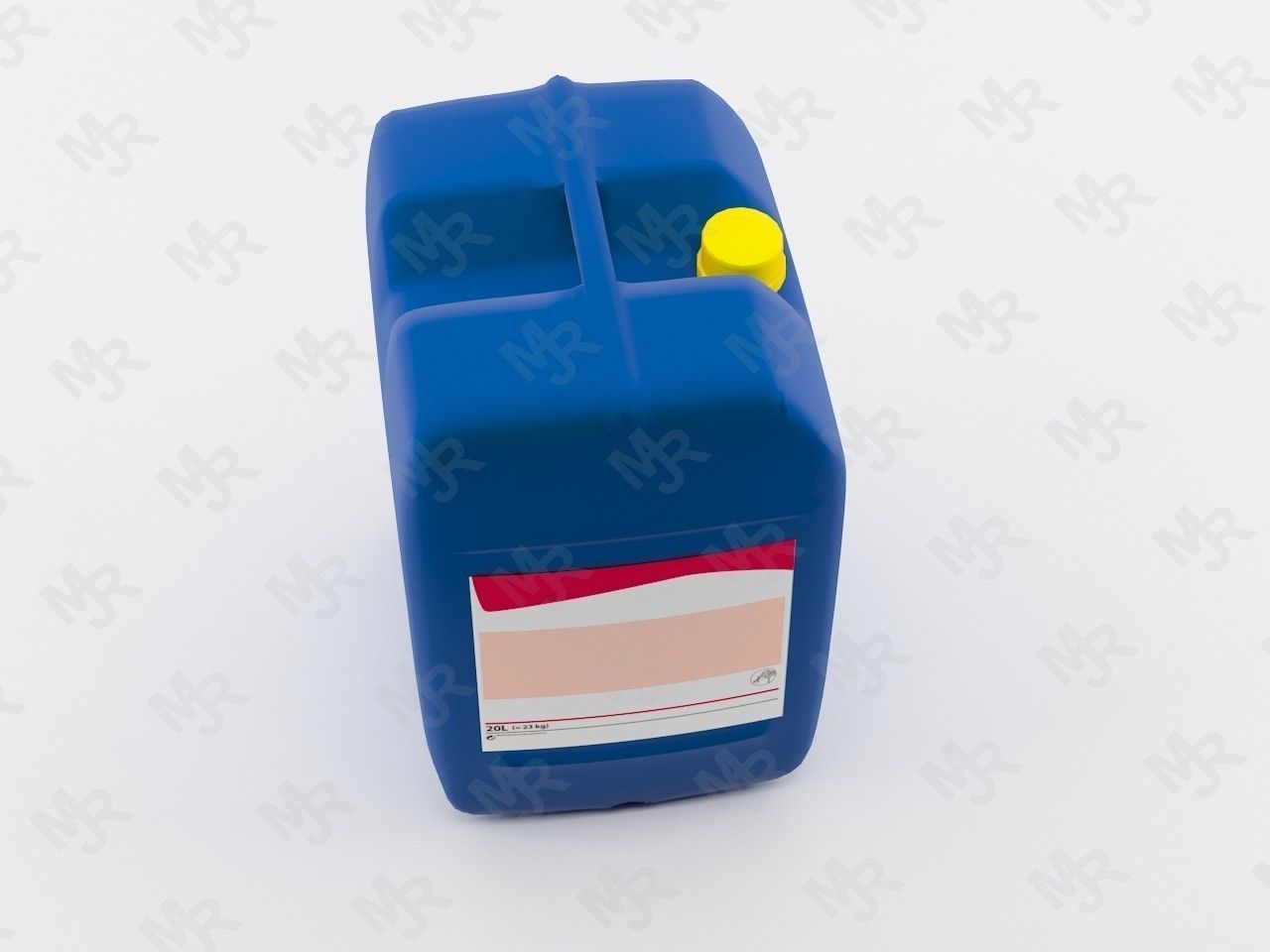 Bidon Plastic Bottle1 3D model_3