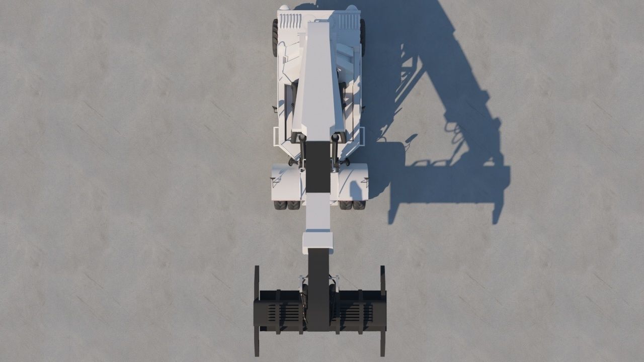 Container Forklift 3D model_4