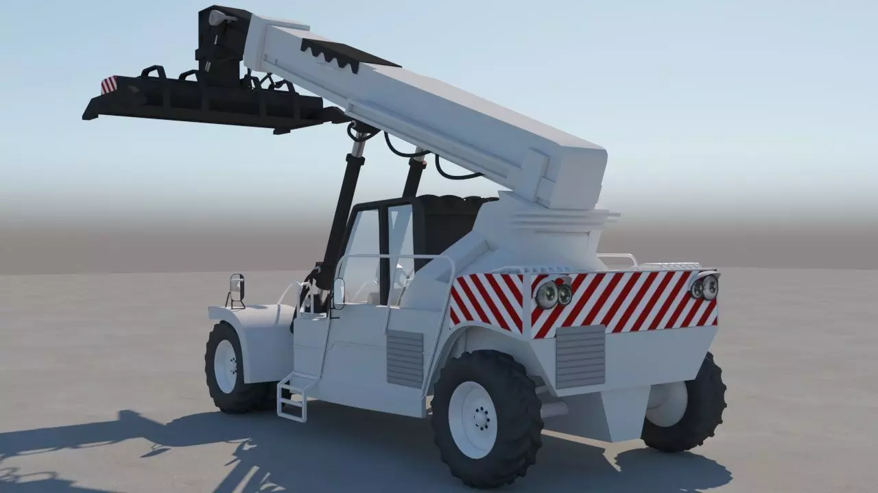 Container Forklift 3D model_0