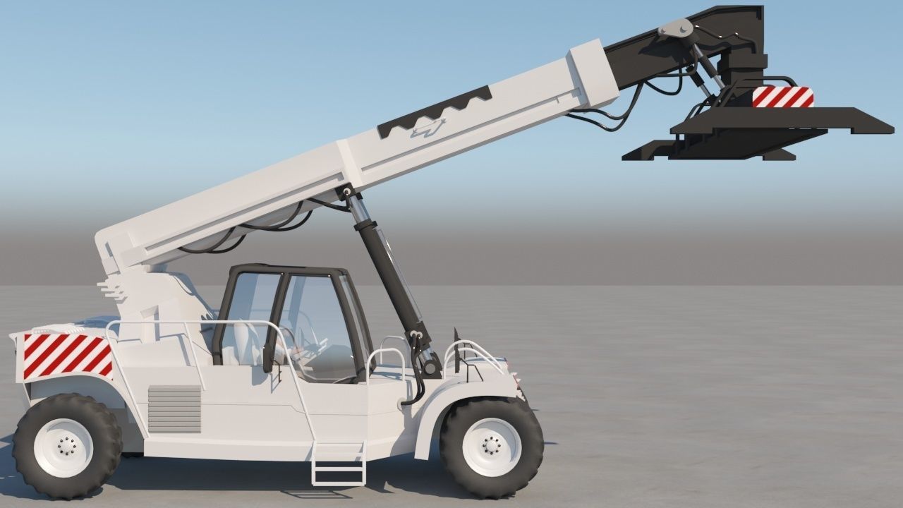 Container Forklift 3D model_5