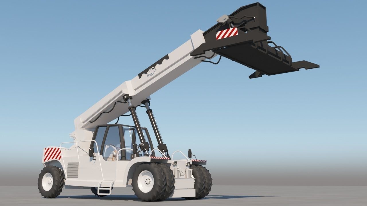 Container Forklift 3D model_1