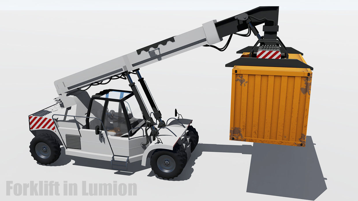 Container Forklift 3D model_9