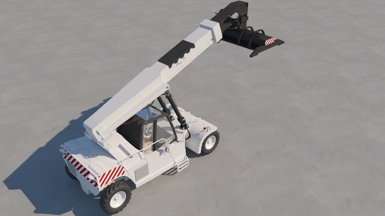 Container Forklift 3D model_3