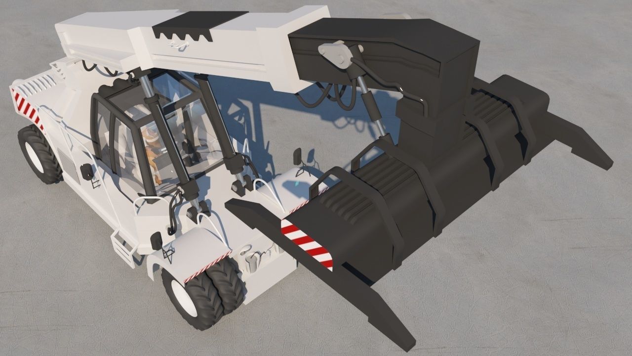 Container Forklift 3D model_6