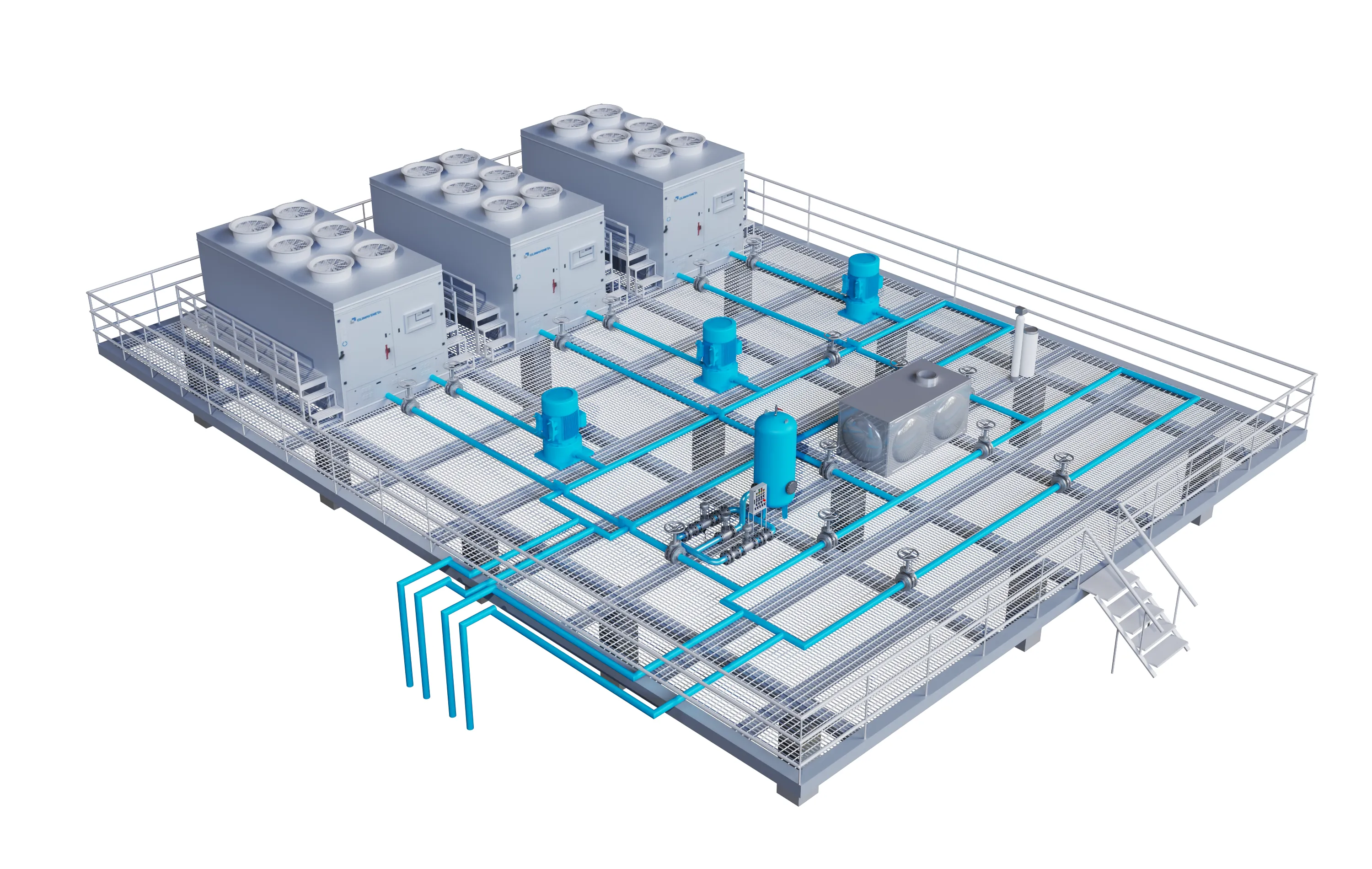 Industrial Air Conditioning 02 3D model | CGTrader