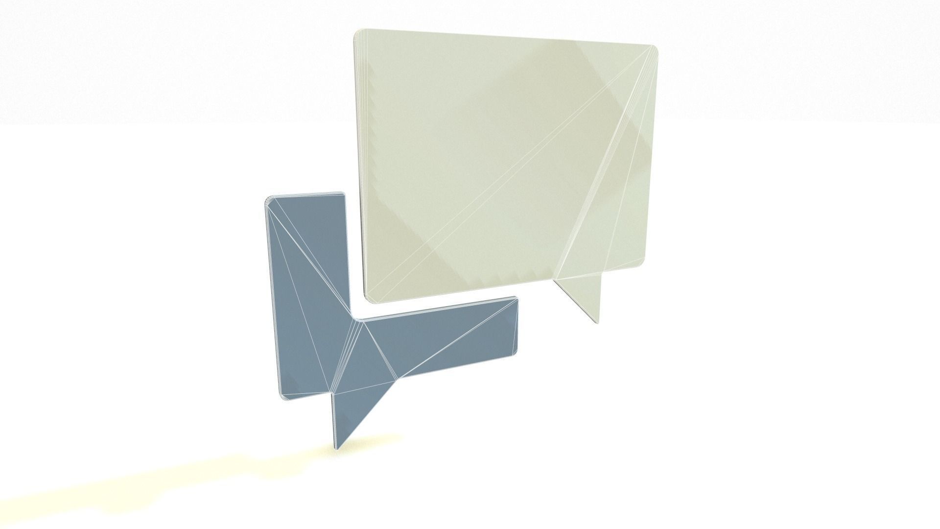 3D Social Media Icons Pack - 12 Icons 3D model_11