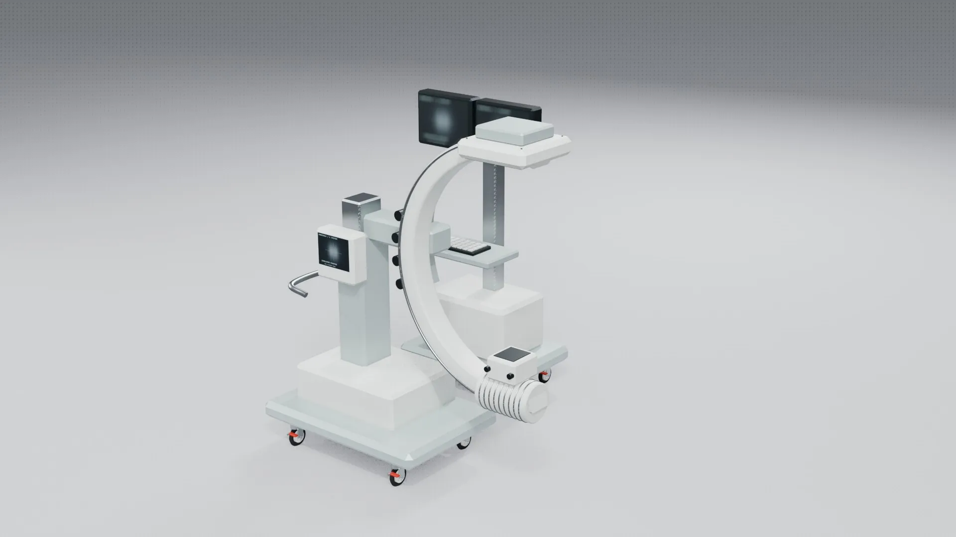 3D model C-Arm Mobile Fluoroscopy X-Ray - Animated PBR LODs Game Ready ...