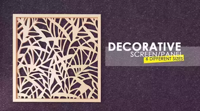 Decorative 3D Panel-Screen 5 Sizes