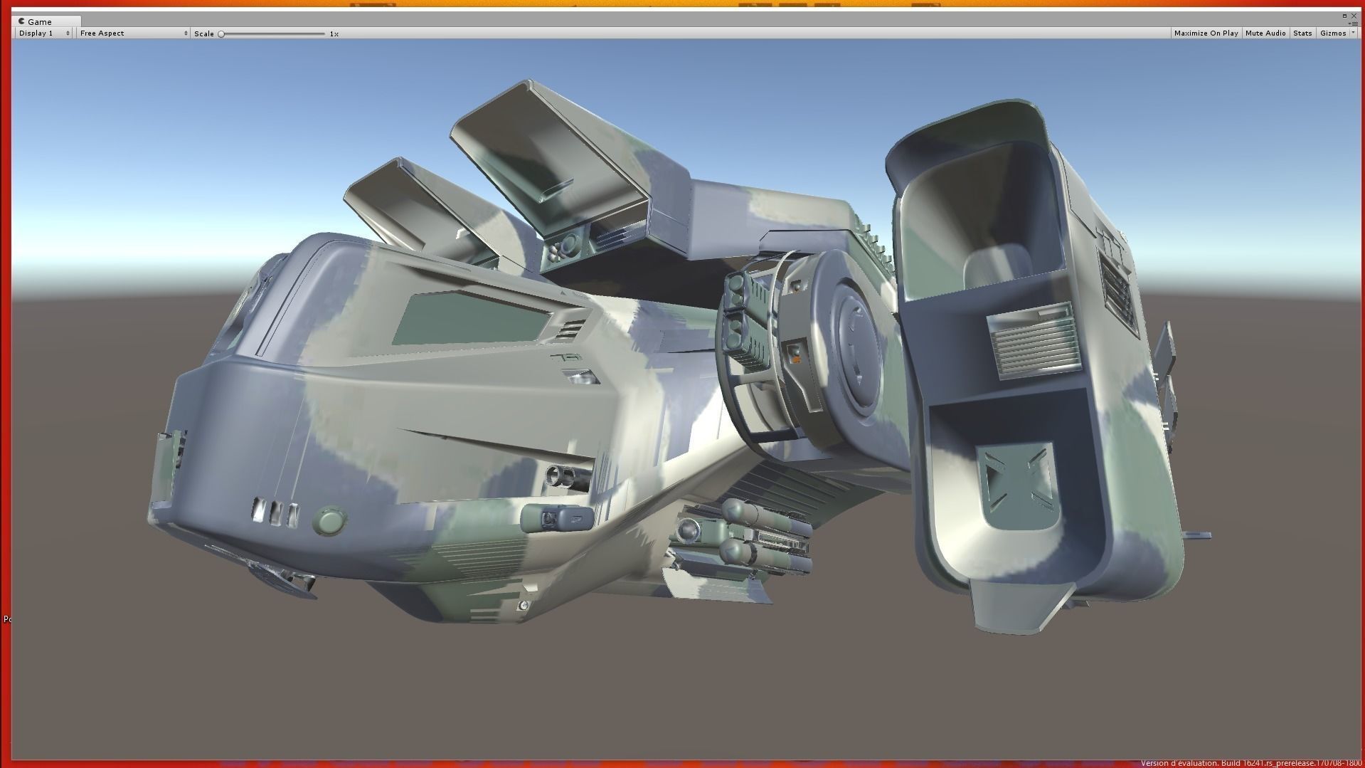 Fighter Martin Low-poly 3D model_2