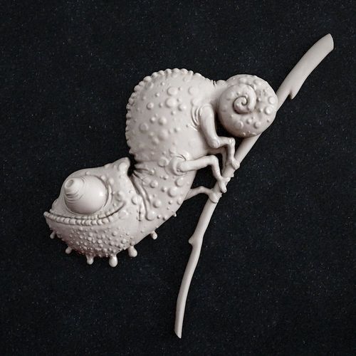 chameleon chamelon 3D print model