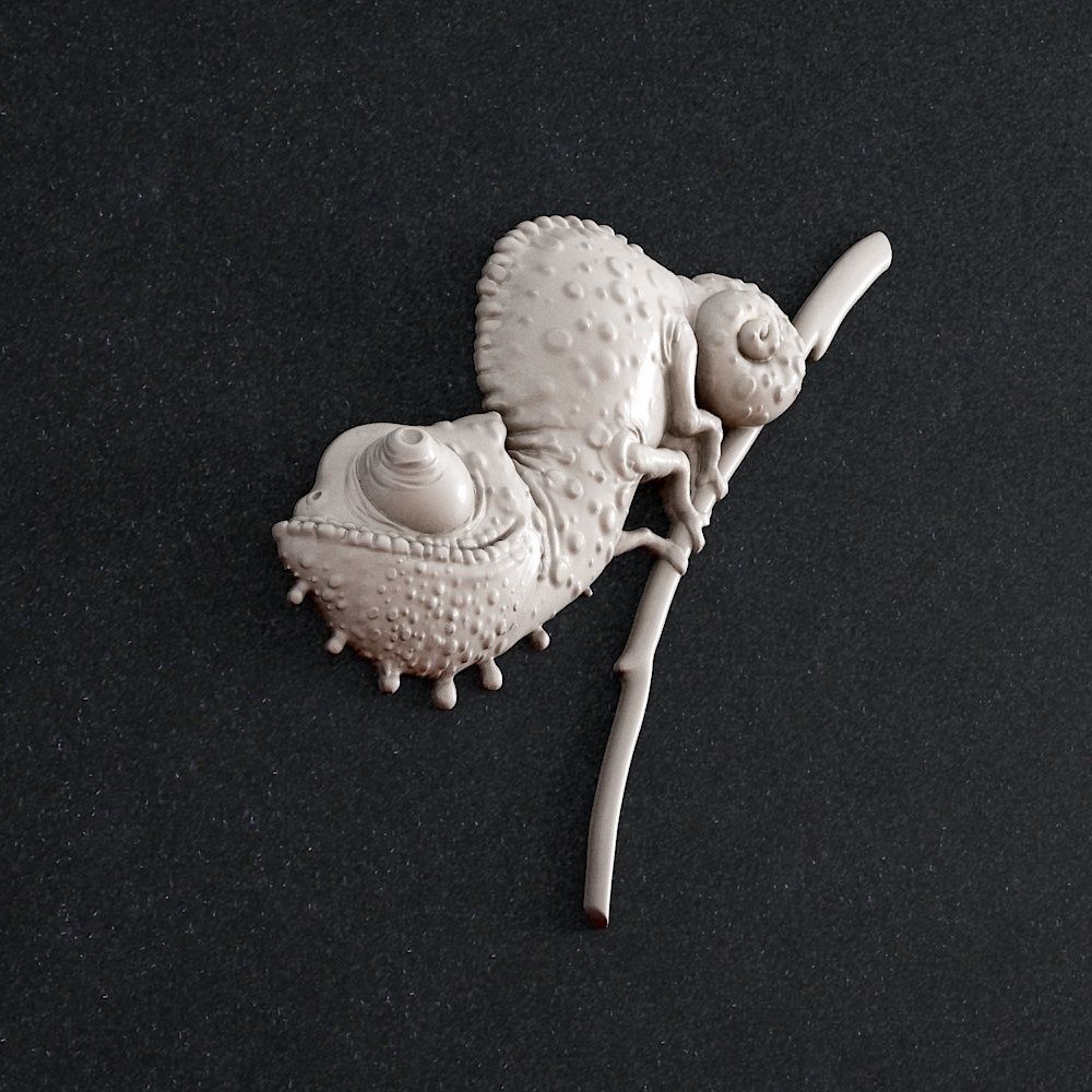 chameleon chamelon 3D print model_1