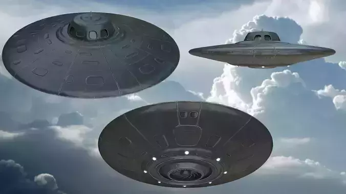 UFO Spaceship Low-poly 3D model