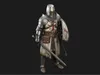 3D model Medieval Crusader Veteran Knight VR / AR / low-poly | CGTrader