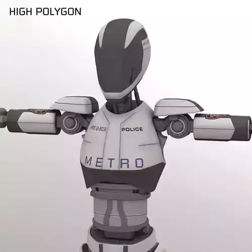Police Bot 3D model