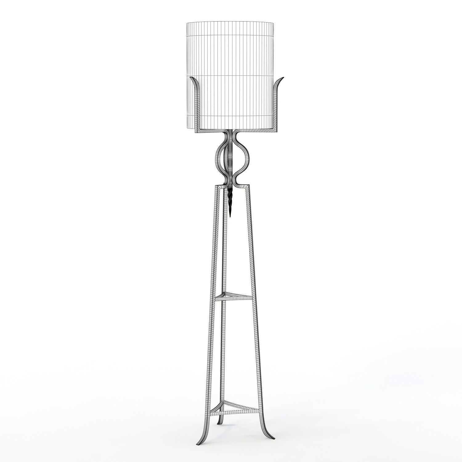 Arteriors Hendrik Floor Lamp 3D model_2