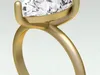 Pear Solitaire Ring 3D Print Model 3D model 3D printable | CGTrader