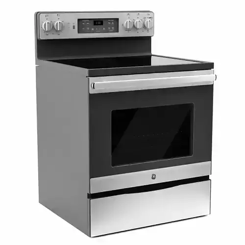 GE Free-Standing Electric Convection Range Cooker JB655SKSS 3D model