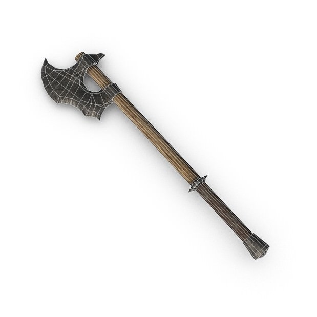 Ancient medieval swords collection 3D model_20