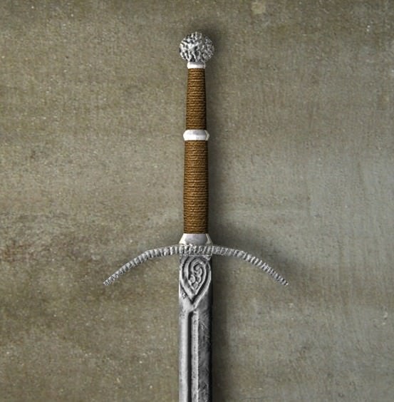 Ancient medieval swords collection 3D model_5