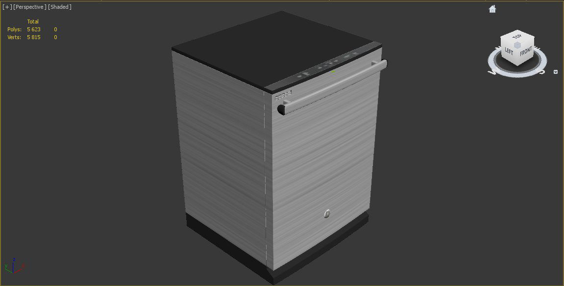 GE Dishwasher with Hidden Controls GDT53PSJSS 3D model_5