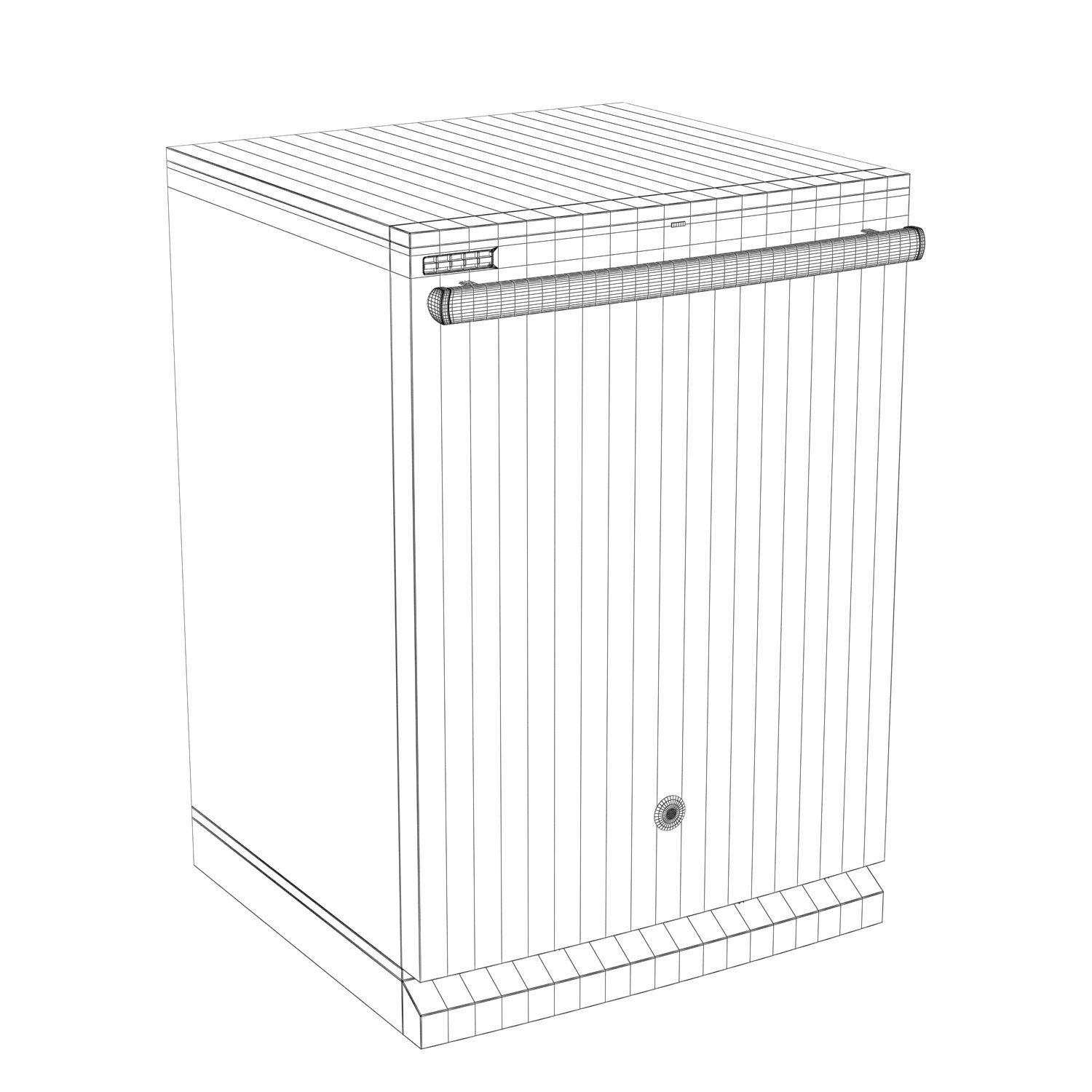 GE Dishwasher with Hidden Controls GDT53PSJSS 3D model_1